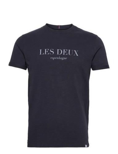 Amalfi T-Shirt Tops T-shirts Short-sleeved Navy Les Deux