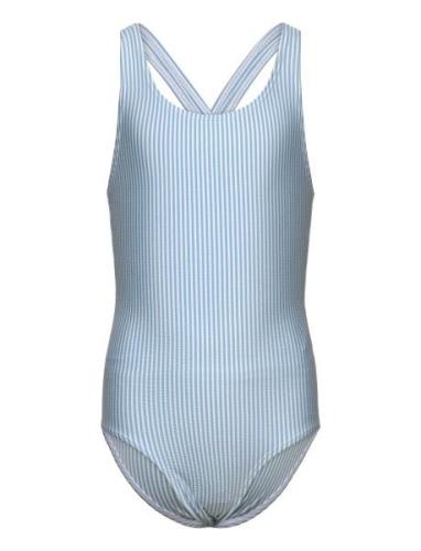 Swimsuit Badedrakt Badetøy Blue Color Kids