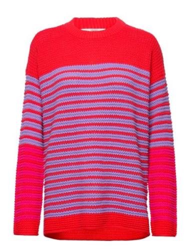 Textured Knitted Jumper Tops Knitwear Jumpers Multi/patterned Esprit C...