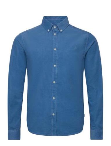 Christoph Corduroy Shirt Tops Shirts Casual Blue Les Deux