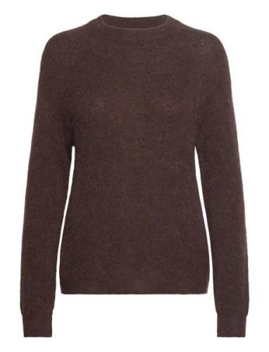 Sltuesday Raglan Pullover Ls Tops Knitwear Jumpers Brown Soaked In Lux...