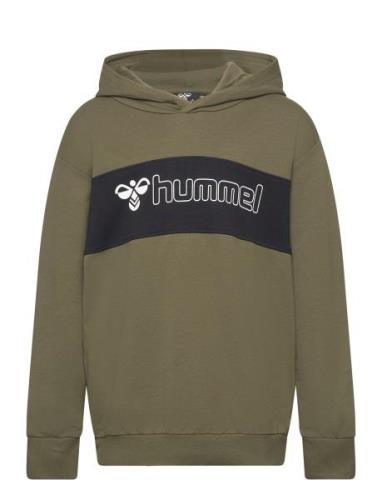 Hmlatlas Hoodie Sport Sweat-shirts & Hoodies Hoodies Khaki Green Humme...