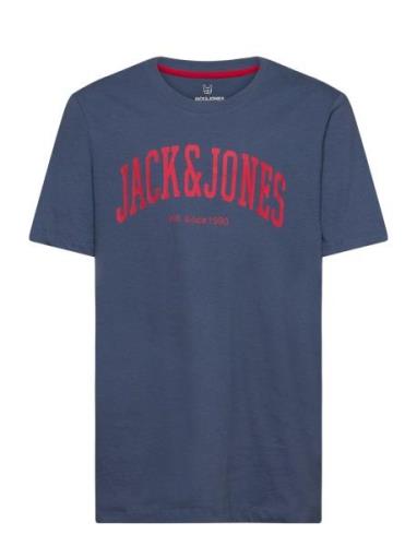 Jjejosh Tee Ss Crew Neck Noos Jnr Tops T-shirts Short-sleeved Navy Jac...