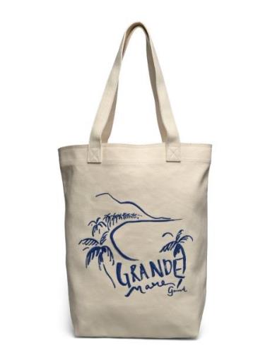 Grande Mare Canvas Tote Bag Shopper Veske Cream GANT