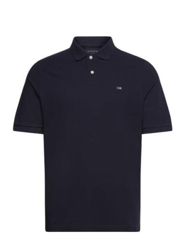 Jeromy Polo Shirt Tops Polos Short-sleeved Blue Lexington Clothing