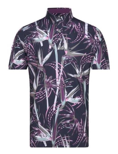 Mattr Birds Of Paradise Polo Tops Polos Short-sleeved Navy PUMA Golf