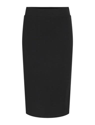 Vilie Hw Tube Skirt - Noos Knelangt Skjørt Black Vila