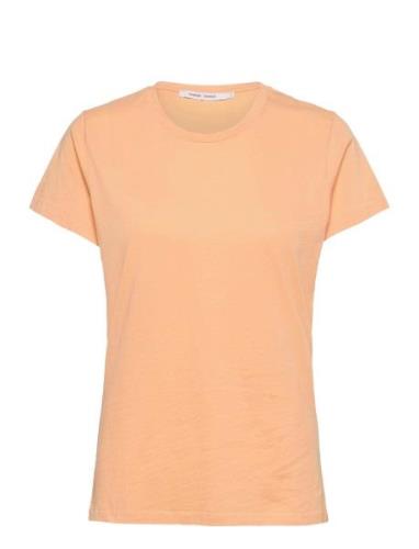 Solly Tee Solid 205 Tops T-shirts & Tops Short-sleeved Brown Samsøe Sa...