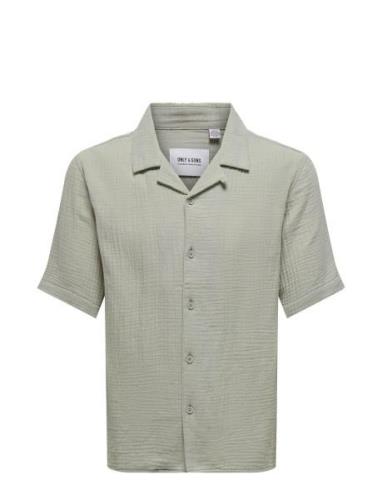Onskyle 0158 Ss Shirt Tops Shirts Short-sleeved Grey ONLY & SONS