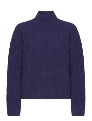 Vmkaia Ls Highneck Pullover Bf Tops Knitwear Turtleneck Purple Vero Mo...