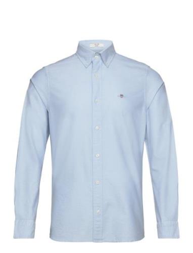 Slim Oxford Shirt Tops Shirts Casual Blue GANT