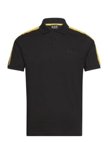 Polo Tops Polos Short-sleeved Black EA7