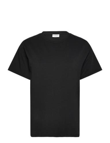 Bs Luna T-Shirt Tops T-shirts & Tops Short-sleeved Black Bruun & Steng...