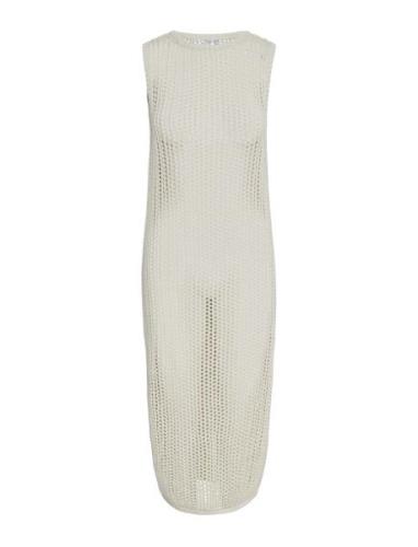 Yasjoani Sl Ankle Knit Dress S. Knelang Kjole Cream YAS