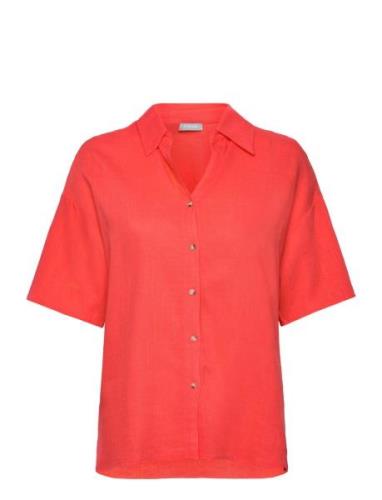 Frjuna Sh 1 Tops Shirts Short-sleeved Red Fransa