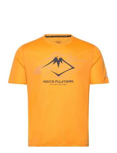 Fujitrail Logo Ss Top Sport T-shirts Short-sleeved Orange Asics