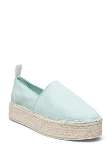 Platform Espadrille Ml Btw Sandaler Espadrilles Lave Blue Calvin Klein