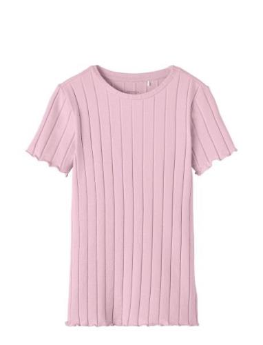 Nkfnoralina Ss Top Noos Tops T-shirts Short-sleeved Pink Name It