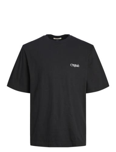 Jortaormina Graphic Tee Ss Crew Neck Tops T-shirts Short-sleeved Black...