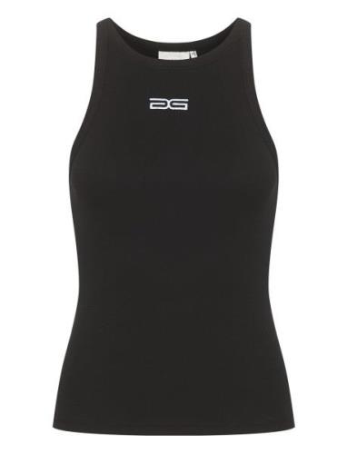 Drewgz Sl Logo Tank Tops T-shirts & Tops Sleeveless Black Gestuz