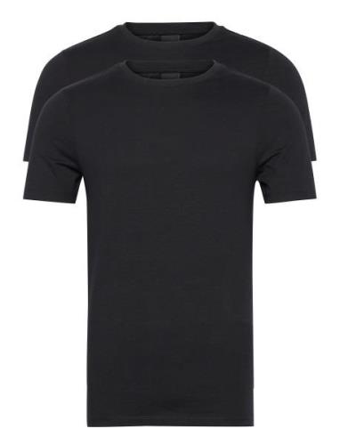 Onsbasic Slim O-Neck 2-Pack Noos Tops T-shirts Short-sleeved Black ONL...