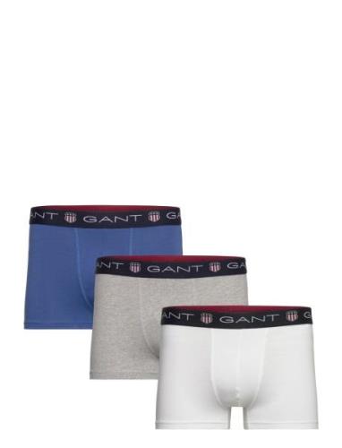 Shield Trunk 3-Pack Boksershorts Grey GANT