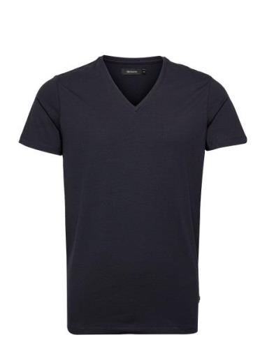 Madelink Tops T-shirts Short-sleeved Navy Matinique