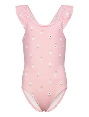 Swimsuit Straps With Flounce Badedrakt Badetøy Pink Lindex