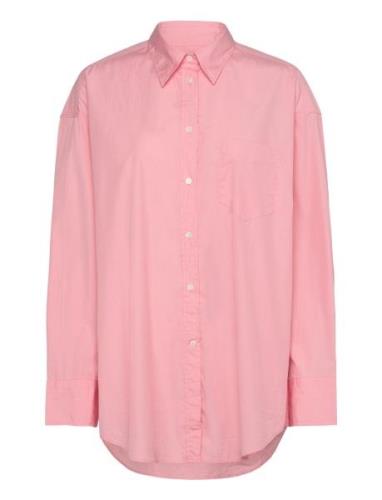 Os Poplin Shirt Tops Shirts Long-sleeved Pink GANT
