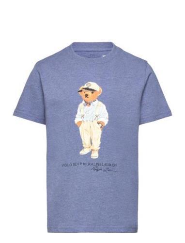 Polo Bear Cotton Jersey Tee Tops T-shirts Short-sleeved Blue Ralph Lau...