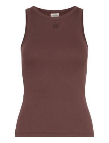 Joly Tops T-shirts & Tops Sleeveless Brown Baum Und Pferdgarten