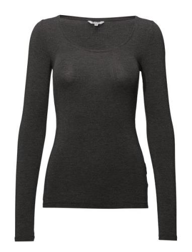 Anna Tops T-shirts & Tops Long-sleeved Black MbyM