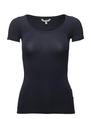 Siliana Tops T-shirts & Tops Short-sleeved Navy MbyM