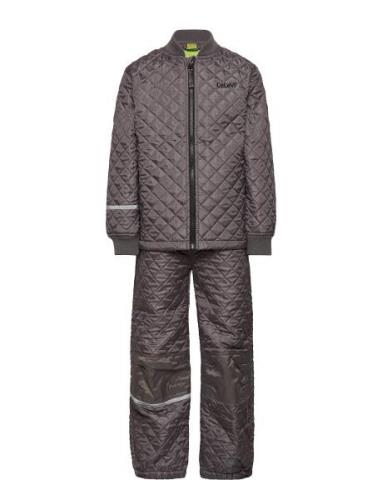 Basic Thermal Set -Solid Outerwear Thermo Outerwear Thermo Sets Grey C...