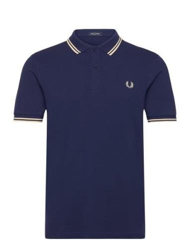 Twin Tipped Fp Shirt Tops Polos Short-sleeved Navy Fred Perry