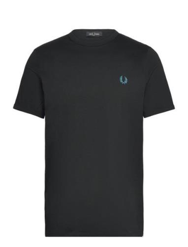 Ringer T-Shirt Tops T-shirts Short-sleeved Black Fred Perry