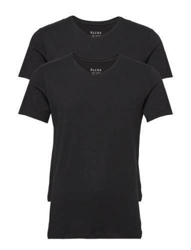 Bhdinton V-Neck Tee 2-Pack Tops T-shirts Short-sleeved Black Blend