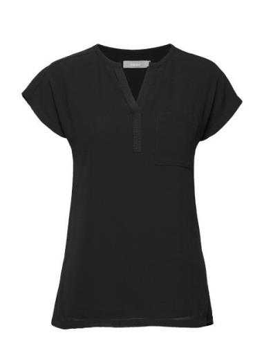 Frzawov 2 Blouse Tops T-shirts & Tops Short-sleeved Black Fransa