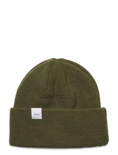 Merino Thin Cap Accessories Headwear Beanies Khaki Green Makia