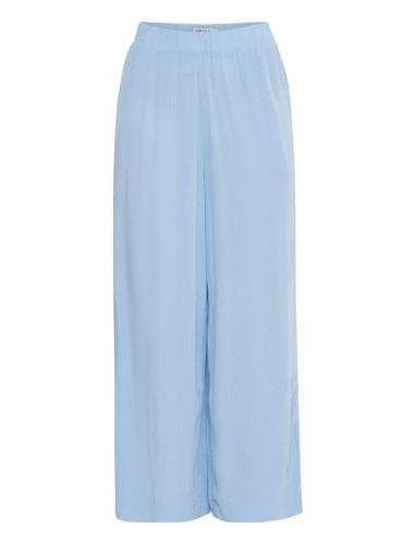 Ihmarrakech So Pa Bottoms Trousers Wide Leg Blue ICHI