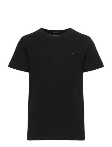 Boys Basic Cn Knit S/S Tops T-shirts Short-sleeved Black Tommy Hilfige...
