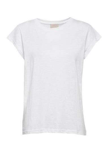 Leti Tee Tops T-shirts & Tops Short-sleeved White Minus