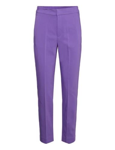 Zellaiw Flat Pant Bottoms Trousers Suitpants Purple InWear