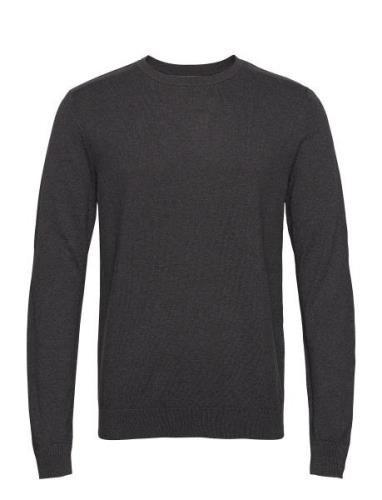 Slhberg Crew Neck Noos Tops Knitwear Round Necks Green Selected Homme