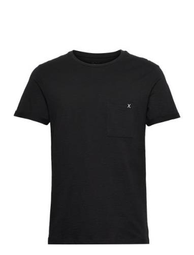 Kolding Organic Tee S/S Tops T-shirts Short-sleeved Black Clean Cut Co...