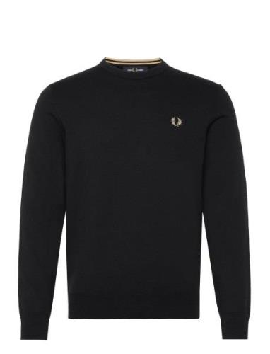 Classic C/N Jumper Tops Knitwear Round Necks Black Fred Perry