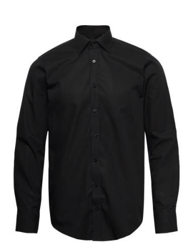 Slim Fit Tops Shirts Business Black Bosweel Shirts Est. 1937