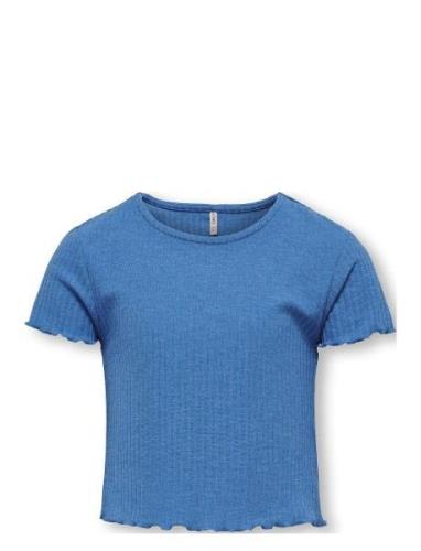Kognella S/S O-Neck Top Noos Jrs Tops T-shirts Short-sleeved Blue Kids...