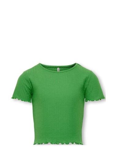 Kognella S/S O-Neck Top Noos Jrs Tops T-shirts Short-sleeved Green Kid...