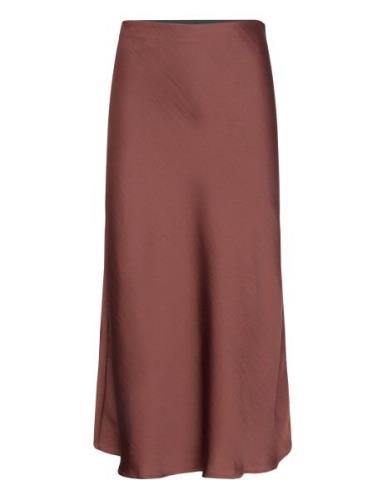 Yaspastella Hw Midi Skirt - Noos Knelangt Skjørt Brown YAS